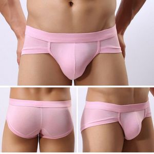 Goocheer Yeni Moda Erkek Kesintisiz Düşük Bel Kılavuzu Kısa Pantolonlar Seksi iç çamaşırı erkekler Underpant L-3XL