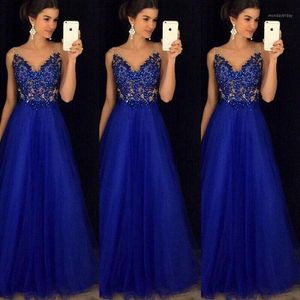 Women Formal Wedding Clothes Long Evening Party Dress Ball Prom Gown Elegant vestido Ladies Lace Floral long Dress1