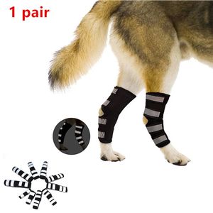 1セットペット犬の包帯犬の足の膝の張り上げストラップ犬の関節包帯ラップ犬の医療用品犬のアクセサリー201109