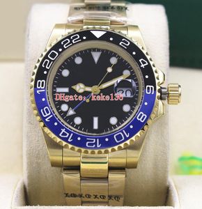 8 стиль высококачественные часы вечно 40 мм GMT 116710 116713 116713 116719 керамические Pepsi желтое золото 2813 перемещение автоматические часы механических мужчин включают подарочную коробку