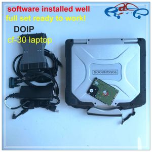 mb star diagnosis mb star c6 vci doip sd c6 with hdd 2023.12v in cf-30 laptop 4G touch screen full