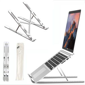 Suporte do portátil, suporte de computador ergonômico do laptop de alumínio, suporte destacável do suporte do caderno do portátil compatível