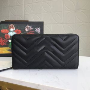 Portafoglio di design di lusso di alta qualità Portamonete Donna Moda Pochette Marmont soho portafoglio classico con cerniera Porta carte Portamonete Borsa antipolvere