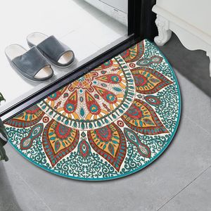 Teppiche Eingangs-Fußmatte im böhmischen Stil, rutschfeste Fußmatte für Wohnzimmer, Schlafzimmer, Teppiche, Balkon, Badezimmer, Küche, Fußmatten