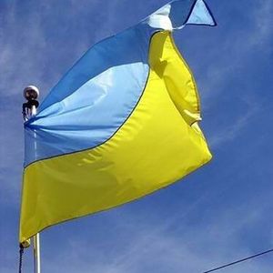 ウクライナの国旗3x5 FTウクライナの国旗90x150CMの家の装飾のバナーウクライナガーデン国旗サインポリエステルブラスグロメットピースウクライナのT380HVC