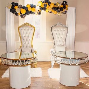 decor cake stainless steel nordic glass western wedding crystal table wedding Dream dessert supplier stage backdrop