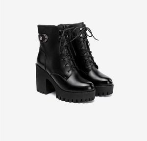 Women Boots Chaussures Black Platform Shoes Lady Womens 8cm 10cm Boot Leather Shoe Trainers Sports Sneakers Size 35-43 07