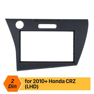 2din carro rádio fáscia para 2010+ honda crz lhd carro dvd gps quadro decorativo traço kit de montagem kit de instalação de bezel