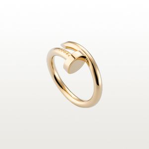 Nagelring Luxus Designer Schmuck Ringe für Frauen Titan Stahllegierung vergoldet Mode Accessoires Niemals Allergisches Gold Silber Rose Shop