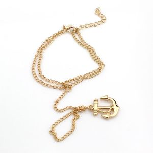 Charm Bracelets Unique Anchor Finger Ring Slave Hand Harness Infinity Bracelet