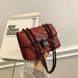 HBP Messenger Handbag Designer New Design Woman High Quality Texture Fashion Shoulder Bag Chain Check 34