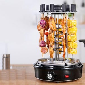 Camp Kitchen Electric Oven Home Smokeless Grill Automatic Rotating Barbecue Skewer Grilled Kebab Machine 220V1