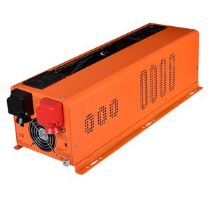 US Solar Inverter LED 6KW DC48V AC120&240V Split Phase Dual Output Pure Sine Wave Power Inverter&Battery Charger AC&DC Transform/Power Frequency/Off Grid Hybrid