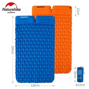 Camping Mat Moisture-proof Inflatable Pad Air Bag Mattress Portable Sleeping Gear for Outdoor Backpacking Car 220225