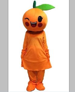 2018 fábrica venda direta laranja mascote traje personagem de desenho animado tamanho adulto
