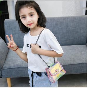 Laser dazzle color waterproof cosmetic storage bag transparent coin purses Shoulder Bag for girls cute crossbody bags shoulder bag