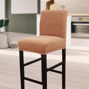 Fodere per sedie Protezione completa Lavabile Mobili da bar Home Pub Counter Stool Cover Riutilizzabile Stretch Antipolvere Sala da pranzo rimovibile1