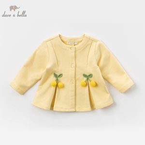 Dave Bella Frühling Baby Mädchen Niedliche Früchte Applikationen Mantel Kinder Tops Mode Säugling Kleinkind Oberbekleidung LJ201125