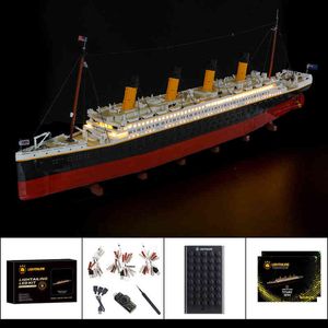 Wholesale hand blocks for sale - Group buy LIGHTAILING LED Light Kit for Titanic With Hand Sweep Sensor Switch No Building Blocks Set Y1224