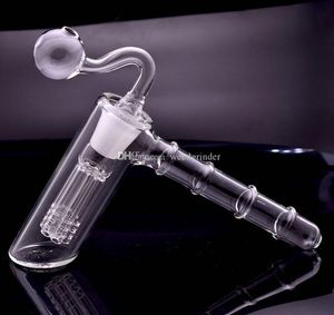 Szklane Bongs Rury wodne Hammer 6 Arm Perc PerColator Bubbler DAB Oil Ratunki Bong Rury wodnej Złącze 18.8mm