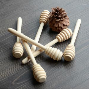 100 sztuk / partia 14 cm Długość Drewniany Miód Mieszanie Stick Wood Łyżka Drewno Party Supply1 Hurtownie-