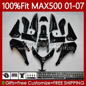Molde de Injeção para Yamaha T-Max500 TMAX-500 Max-500 109No.10 Tmax Max Lustroso Black 500 Tmax500 T Max500 01 02 03 04 05 06 07 XP500 2001 2006 2007 2007