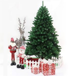 7.5ft شجرة عيد الميلاد مع 1450 الفروع الاصطناعي المشفرة pvc عيد الشجرة كبيرة عيد الميلاد ديكور المنزل حزب الحلي Y201020