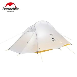 クラウドをアップグレードアップ2 Ultralight Tent 10Dナイロンシリコンポータブルセルフスタンディングアウトドアキャンプテント無料マット220216