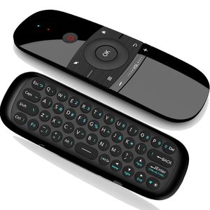 Dwustronna mysza powietrza myszą Mysz USB Pilot do Android TV Box PC WECHIP W1 Wykrywanie podczerwieni Body Sense Mini 2.4G Klawiatura bezprzewodowa