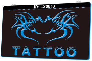 Il tatuaggio LS0013 apre la vendita al dettaglio all'ingrosso del segno chiaro dell'incisione LED 3D