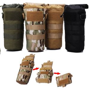 Utomhussport Tactical Molle Bag Pouch Foldbar Water Bottle Pouch Hydration Pack Assault Combat No11-659
