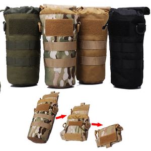 Outdoor Sports Tactical Molle Bag Pouch Foldable Water Bottle Pouch Hydration Pack Assault Combat NO11-659