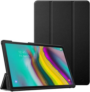 Samsung Galaxy Tab S5E 10.5 2019 Modeli SM-T720 / T725, Ultra İnce Hafif Standı Kapak Oto Uyku / Uyandırma (Siyah)