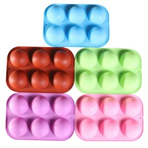 Wholesale Round Silicone Chocolate Molds for Baking Cake Candy Cylinder Mold for Sandwich Cookies Muffin Cupcake Brownie Cake Pudding Jello