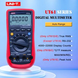 UNI-T UT61A UT61B UT61C UT61D UT61E Цифровые мультиметры True RMS AC DC Auto Range Meter HEF RE232 Температура диода температура