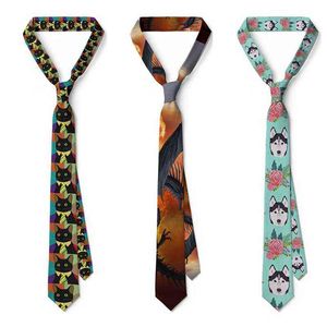 Новый полиэфир 8-см галстуки для мужских галстуков Slim Ties Printed Mens Heartie Personaly Cravate Warding Wedding Accessories 5S-LD30 Y1229