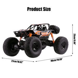 1:10 48cm 18.9 tum RC Cars 2.4G Radio Control 4WD Off-Road Electric Vehicle Monster Remote Control Car Present Boys Barnleksaker