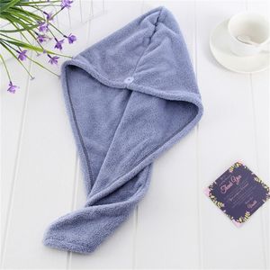 Polyester Coral Velvet Hooded Towel Multi Colours Good Absorbent Quick Drying Dry Hair Cap Bath Hat Hot Sale 2 5ch L2