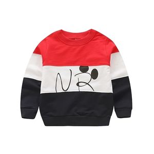 V-TREE Baby Boys Sweatshirt Cotton T Shirt For Boy 2 Colors Spring Autumn Tops For Kids Tees Shirt Children Outwear 2-8 Years LJ201216