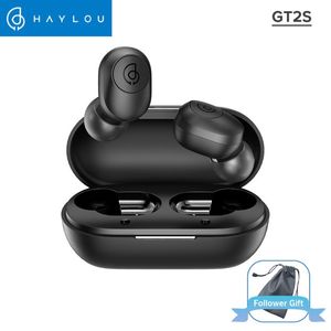 자동 동기화 TWS 무선 미니 이어 버드가 포함 된 New Haylou GT2S Bluetooth 헤드셋