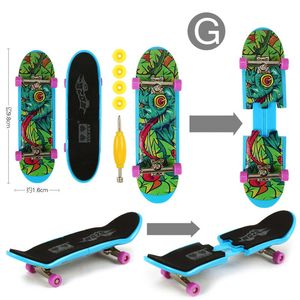 Finger Skate Board Zabawki Konkurencyjne Ulepszone stenty Deck Scrub Vinger Scooter Boarding Classic Game Deskorolka Tech