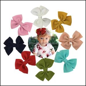 Accessori per capelli Baby, Kids Maternità Baby Clips Her Bows Barrette For Girls Colorf Pin Bubble Doek Children Hairclips Shop 4Inch Drop Del