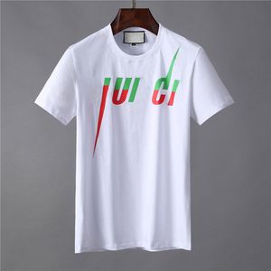 Luksusowe Męskie Letnie Designer T Koszulki Moda Pary Bawełna New Arrival List Krótki Rękaw Tees Streetwear Biała Kobieta Moda Graffiti Wzór Topy Rozmiar S-5XL