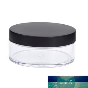 50ml plástico vazio vazio pó solto potenciômetro frasco de recipiente com peneira preto Cap de viagem Acessórios cosméticos