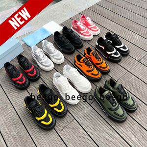 triangel designer tjock botten muffin löpskor kvinnor män för lyx sko canvas gummi plattform ensam dubbel hjul nylon sneakers sneaker tränare pad