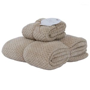 Asciugamano da bagno in tessuto in microfibra Set peluche viso mano asciugamani ad asciugatura rapida per bambini adulti super assorbente 2 pezzi/set1