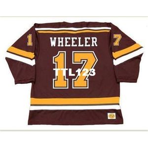 740 #17 Blake Wheeler Minnesota Gophers 2007 Away Home Hockey Jersey eller Custom Eventuellt namn eller nummer Retro Jersey