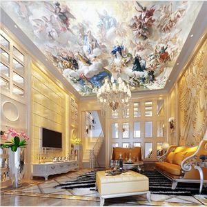 Custom Size wallpaper 3d European ceiling design modern backdrop wall decorate Murals Waterproof