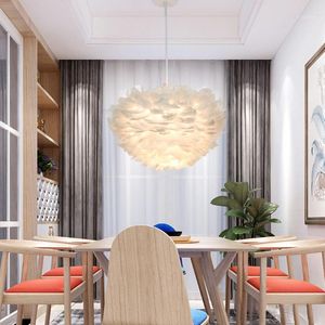 Vägglampa fjäder hänge lampor takljus Nordisk modern stil fixtures dekor matsal sovrum bröllopsfest