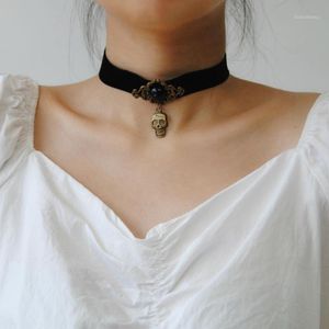 Wholesale choker types resale online - Chokers Halloween Vintage Multiple Types Choker Necklace Combination Set Skull Pendant Neck Collar For Women Jewelry1